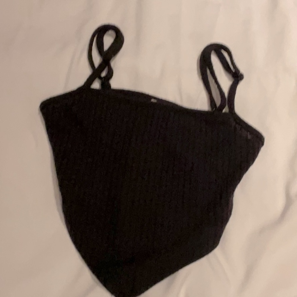 Kids SHEIN black cropped tank top